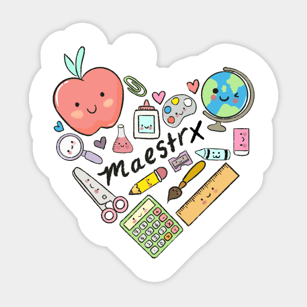 Maestrx de corazón Sticker by The Mindful Maestra